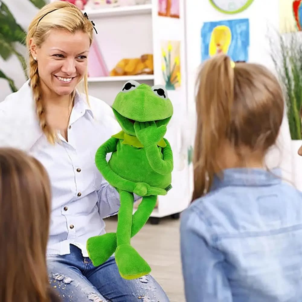 "60cm Plush Kermit Frog Sesame Street Muppets Doll - Birthday Toy for Kids"